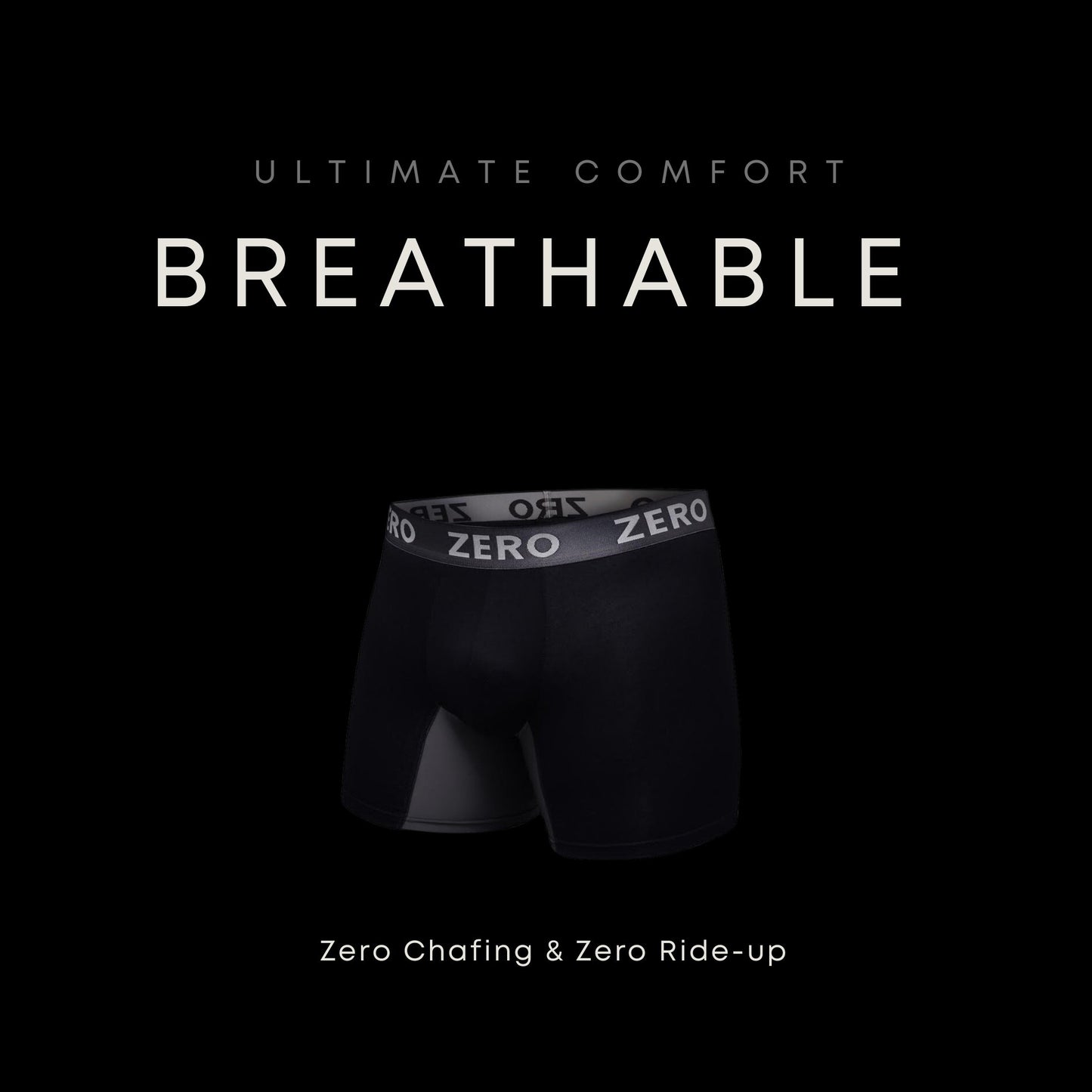 Zero Boxers - Anti-Chafing, Moisture-Wicking, and Comfortable Men's Boxer Briefs